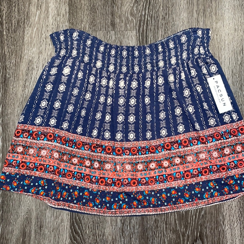 Boho Patterned Mini Skirt